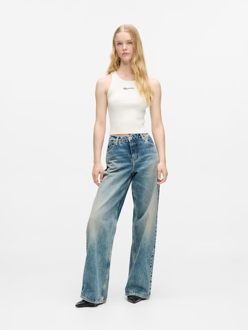 KARL LAGERFELD JEANS Loosefit Džíny – modrá: přední strana