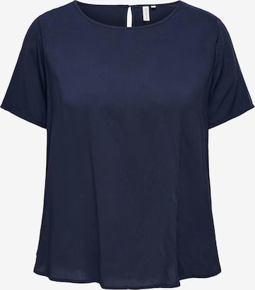 ONLY Carmakoma Blouse 'NOVA' in Blauw: voorkant