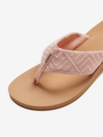 REEF T-Bar Sandals 'Spring Wovon' in Pink