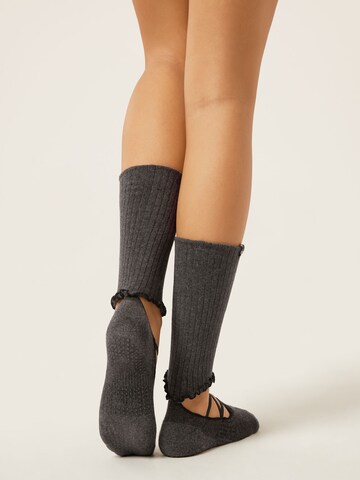 CALZEDONIA Athletic Socks in Grey