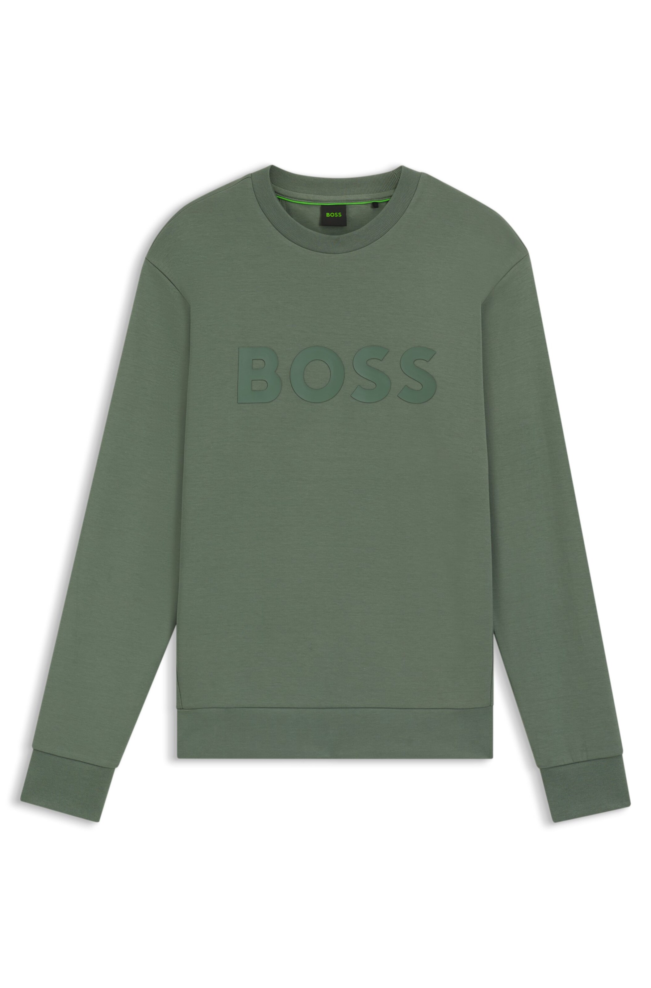 BOSS Sweatshirt in Green: front
