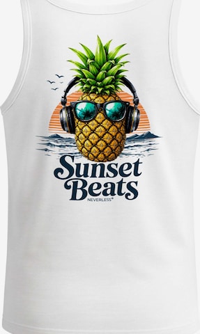 Neverless Shirt 'Ananas' in Weiß: Vorderseite