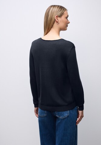 STREET ONE V-Neck Pullover in Blau