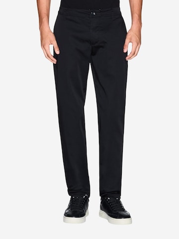 ARMANI EXCHANGE Slim fit Trousers 'XM001162 AF13236' in Black: front