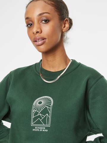 Nasty Gal Sweatshirt 'Sunshine' i grøn