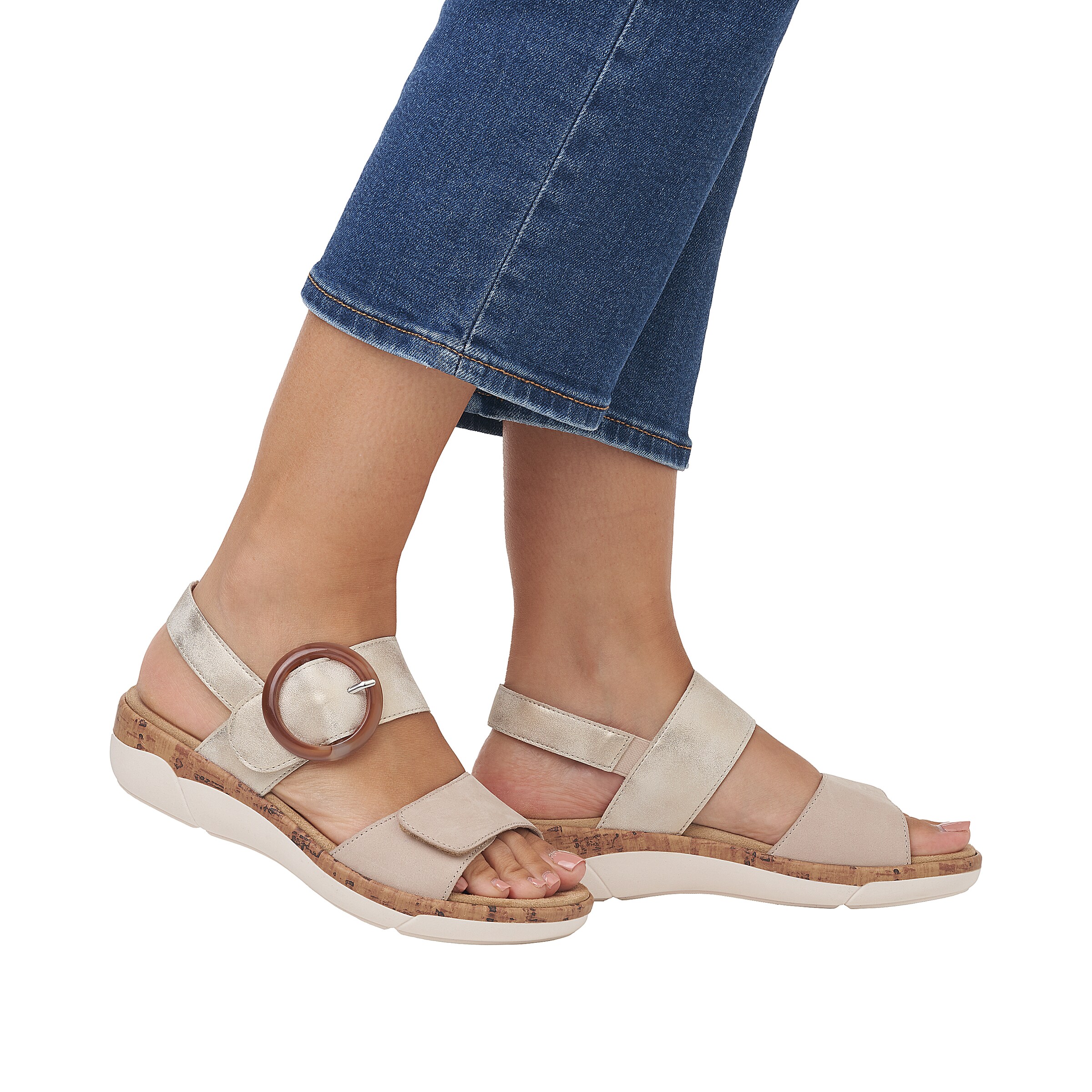 REMONTE Sandals in Beige