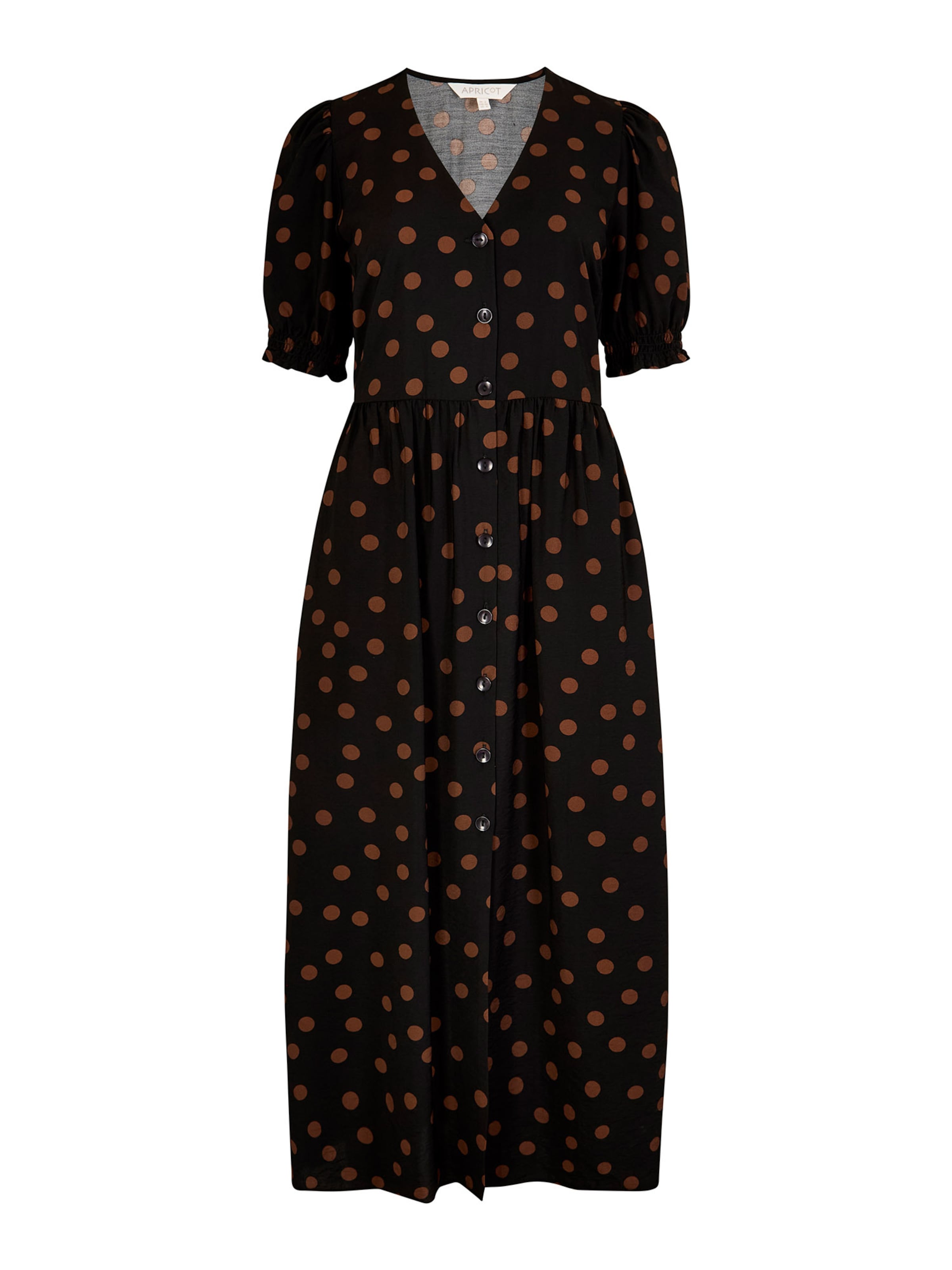 Robe ' ' Apricot en noir : devant