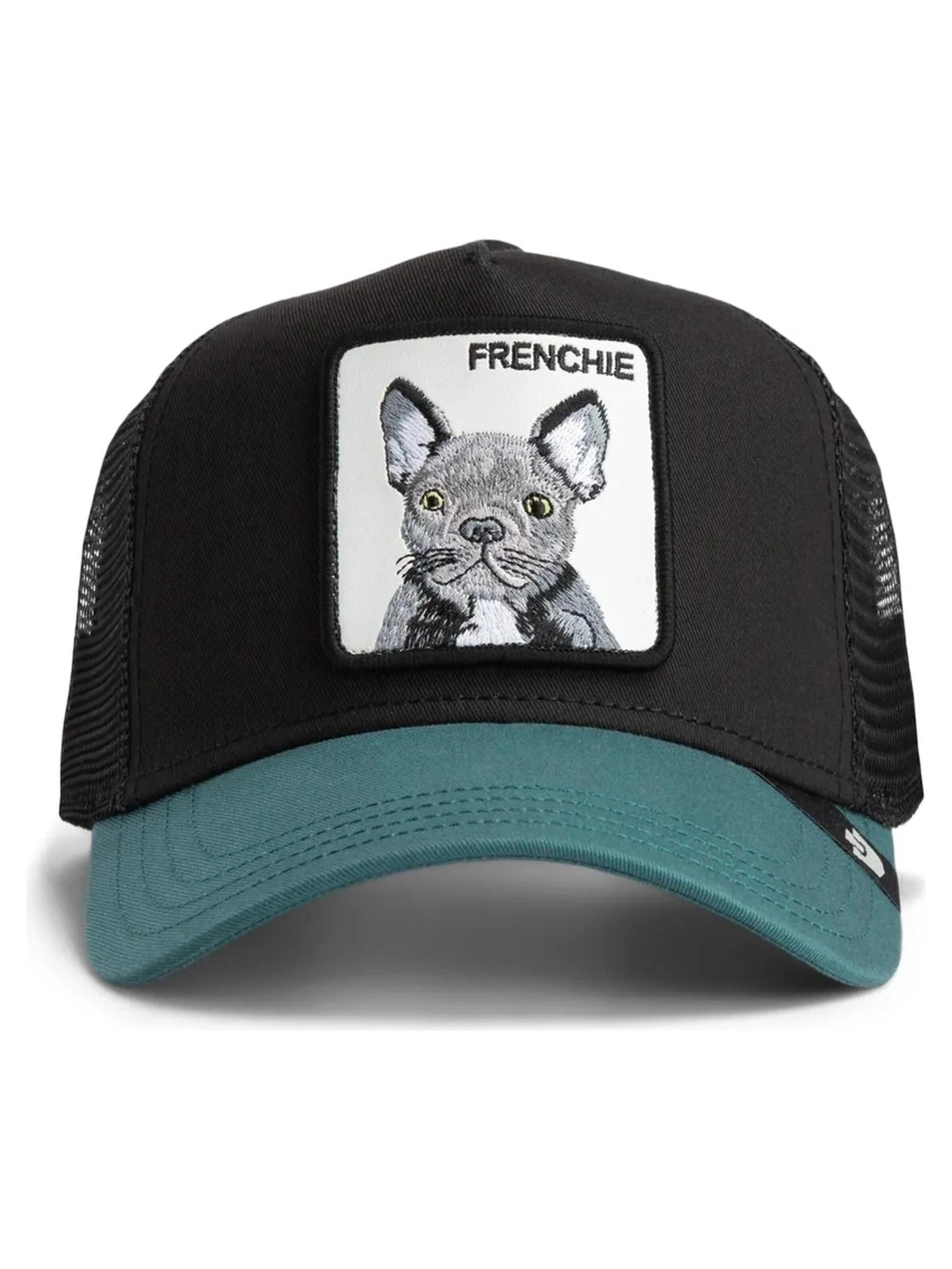 GOORIN Bros. Pet 'Gorra goorin negra/verde sea frenchie voi20 trucker cap' in Zwart: voorkant