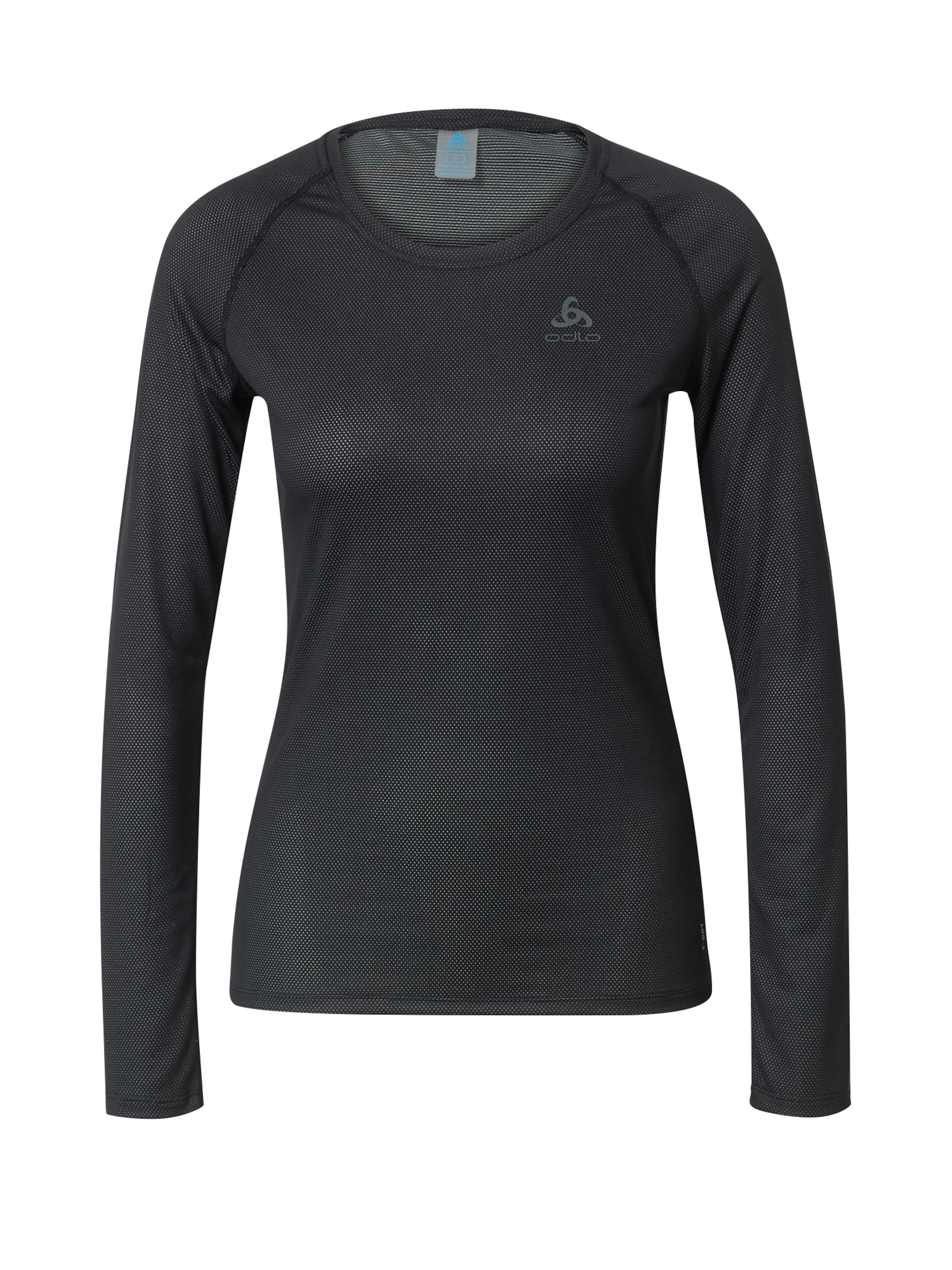 Tricou funcțional de la ODLO pe negru: față