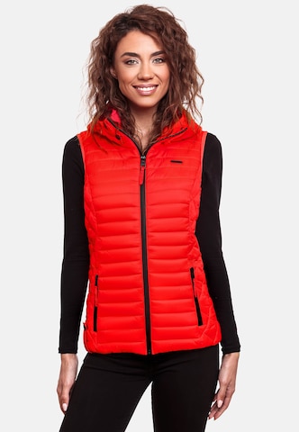 MARIKOO Vest 'Hasenpfote' in Orange: front