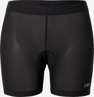 Skinny Pantalon outdoor CMP en noir : devant