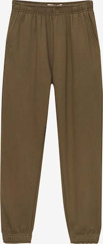 Pull&Bear Spodnie w kolorze zielony: przód