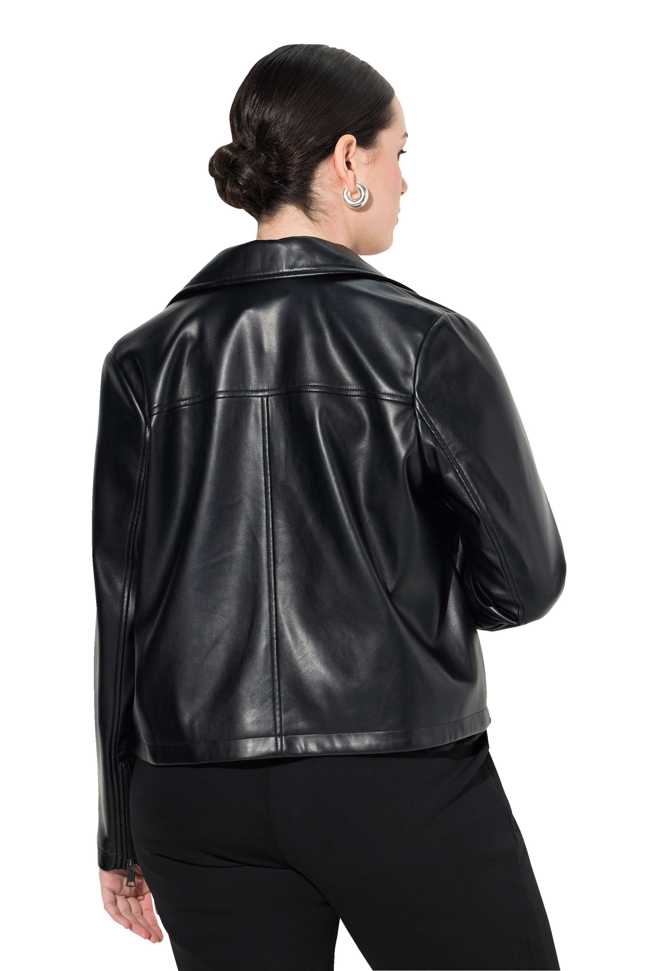 Ulla Popken Übergangsjacke in Schwarz