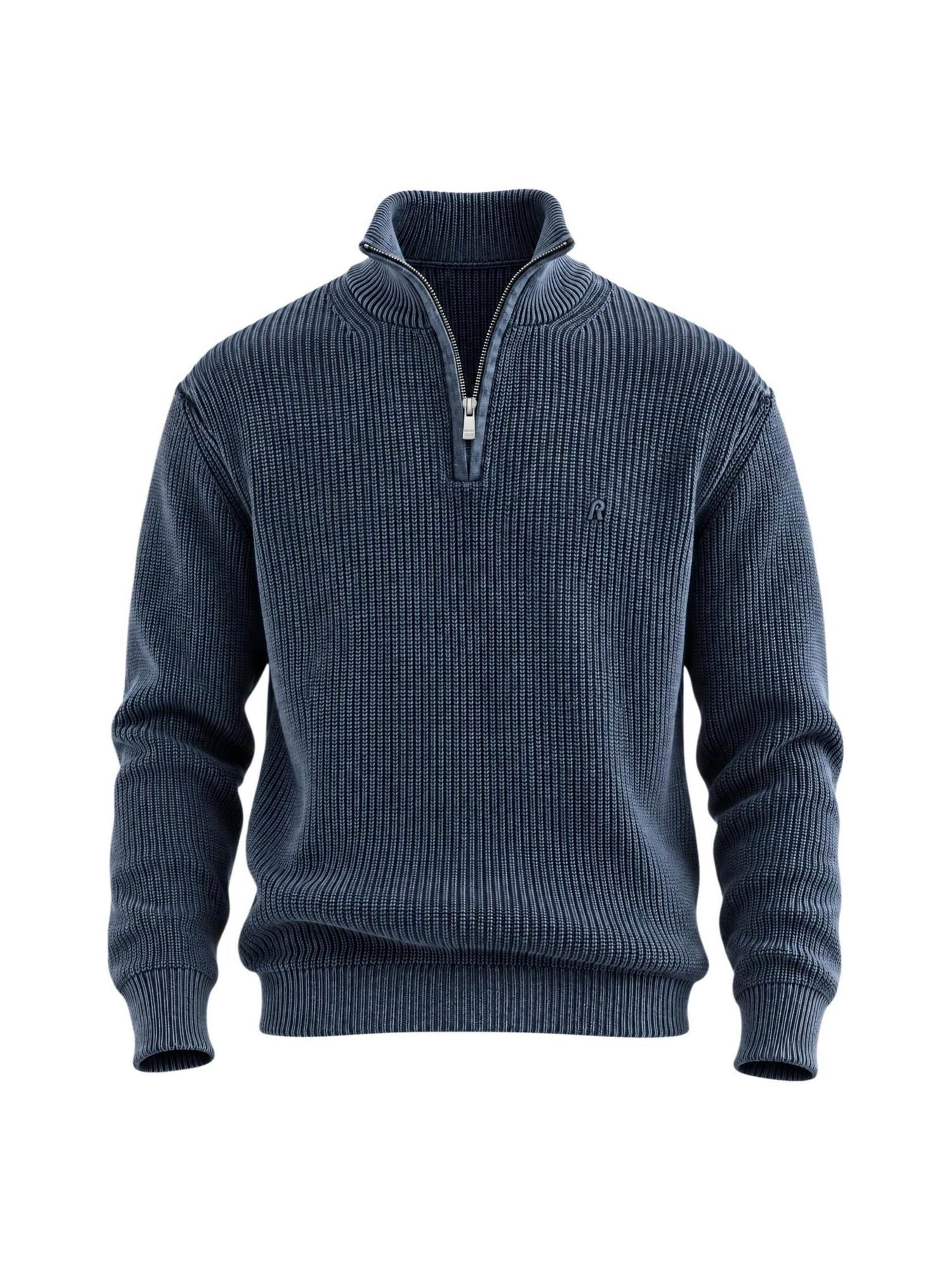 REPLAY Trui in Blauw: voorkant