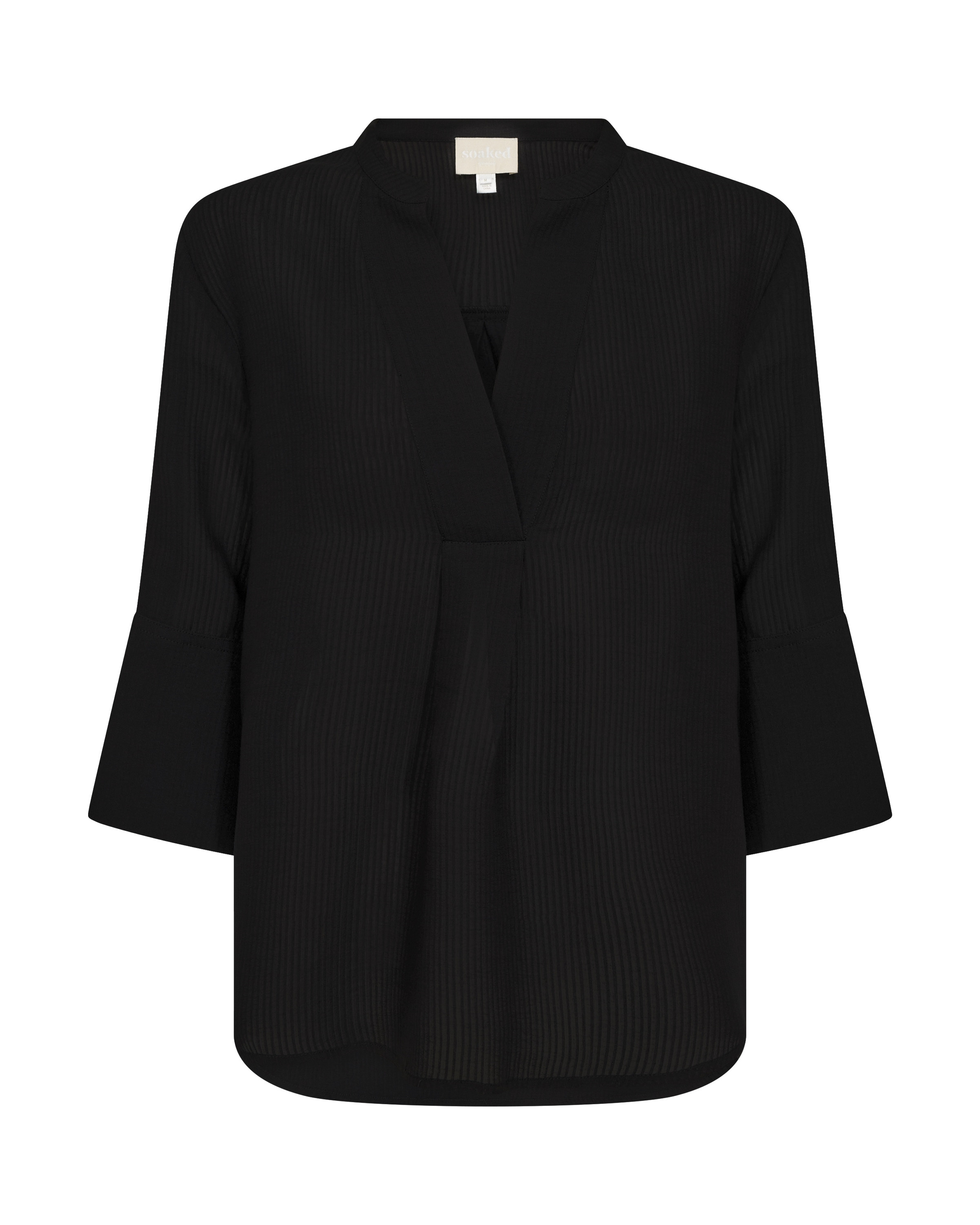 Chemisier 'SLAlbia' SOAKED IN LUXURY en noir : devant