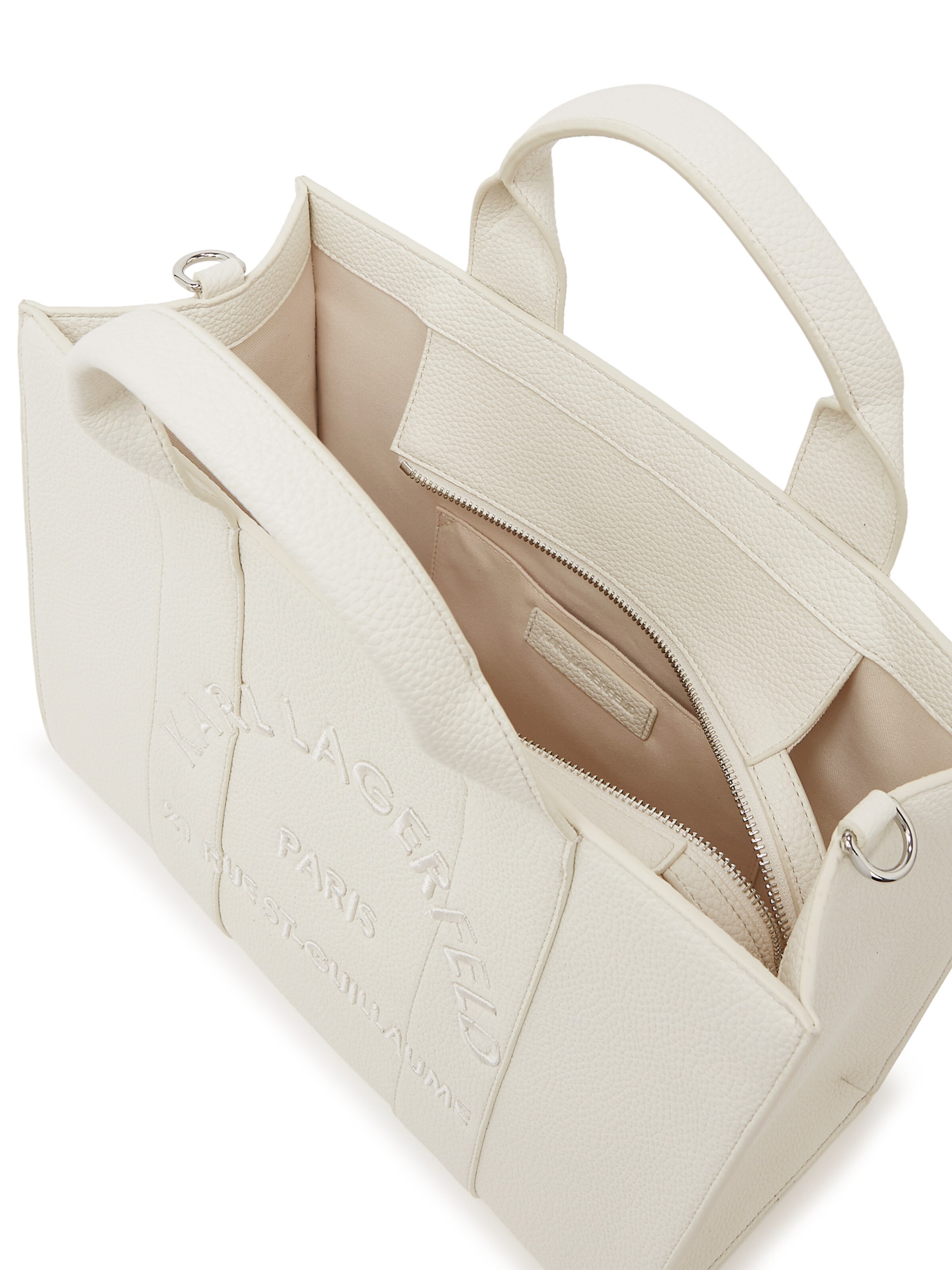 Karl Lagerfeld Sakiewka ' Rue St-Guillaume Mittelgroße Tote Bag ' w kolorze biały