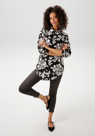 Aniston CASUAL Bluse in Schwarz