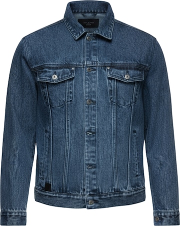 Ombre Übergangsjacke in Blau: Vorderseite
