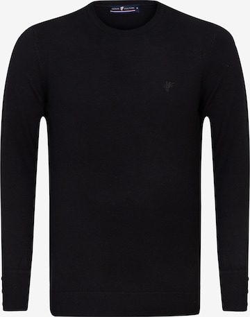 DENIM CULTURE Sweater 'Jeff' in Black: front