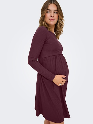 Only Maternity Jurk 'OLMMALAYA' in Rood