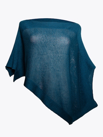 LANARTO slow fashion Cape 'Sternen'‌‌‌‌‌‌‌‌‌‌ in Grün: Vorderseite