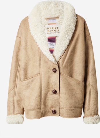 SCOTCH & SODA Between-Season Jacket in Beige: front