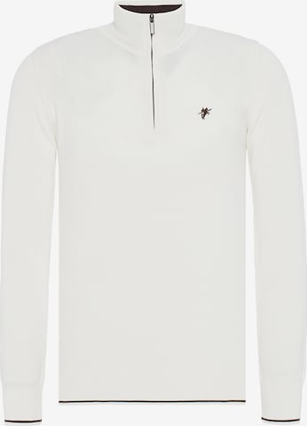 DENIM CULTURE Sweater 'Sigfrido' in White: front
