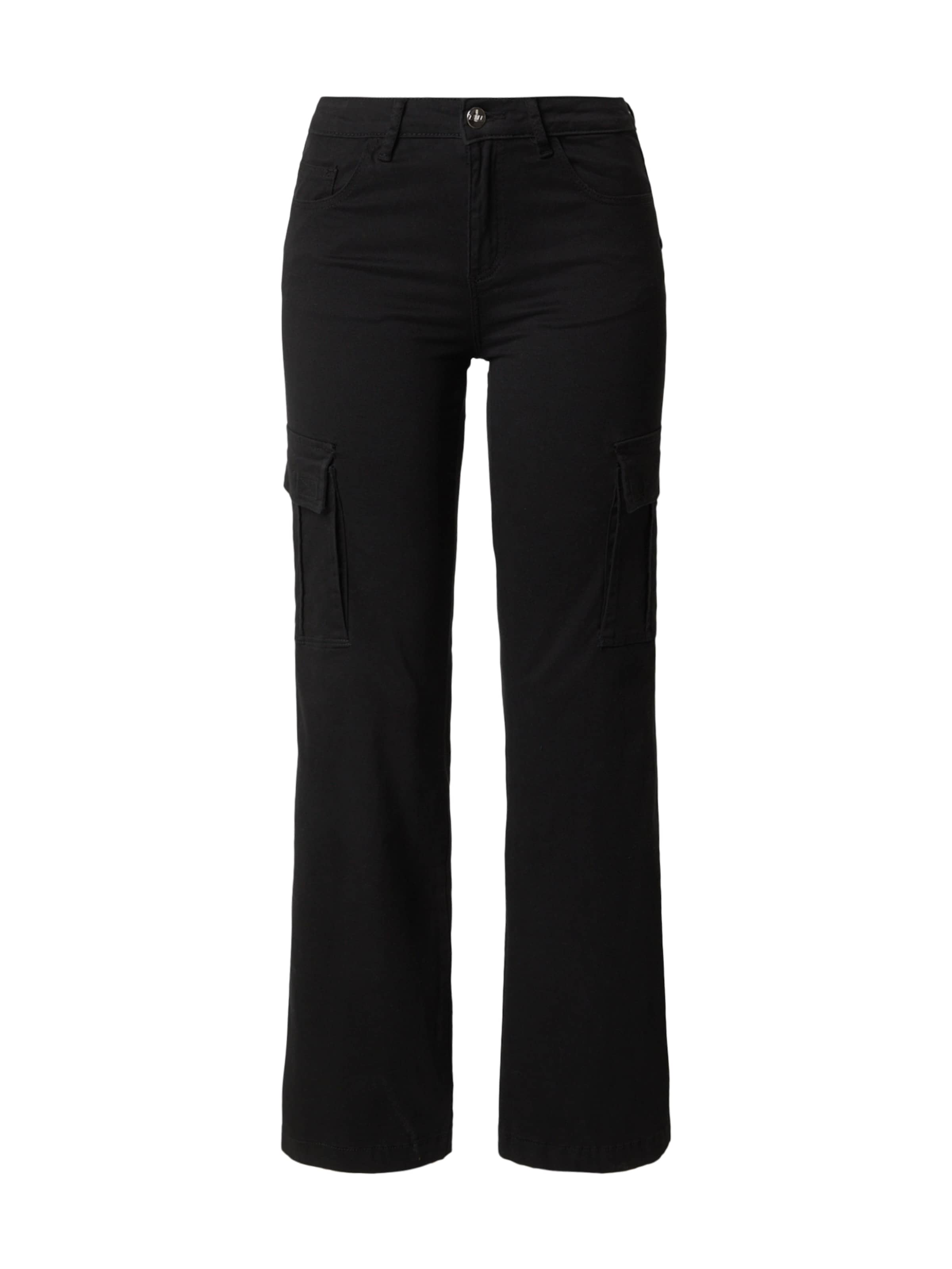 Tally Weijlregular Cargo traperice - crna boja: prednji dio