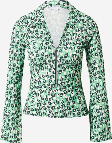 Warehouse Shirt in Groen: voorkant