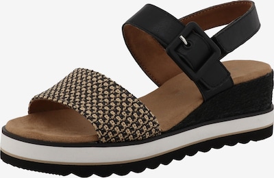 TOM TAILOR Sandále, veľkosť 37 - mokka / čierna, Produkt