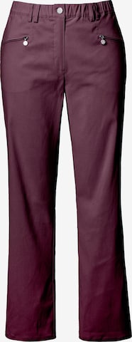 Pantalon Ulla Popken en violet : devant