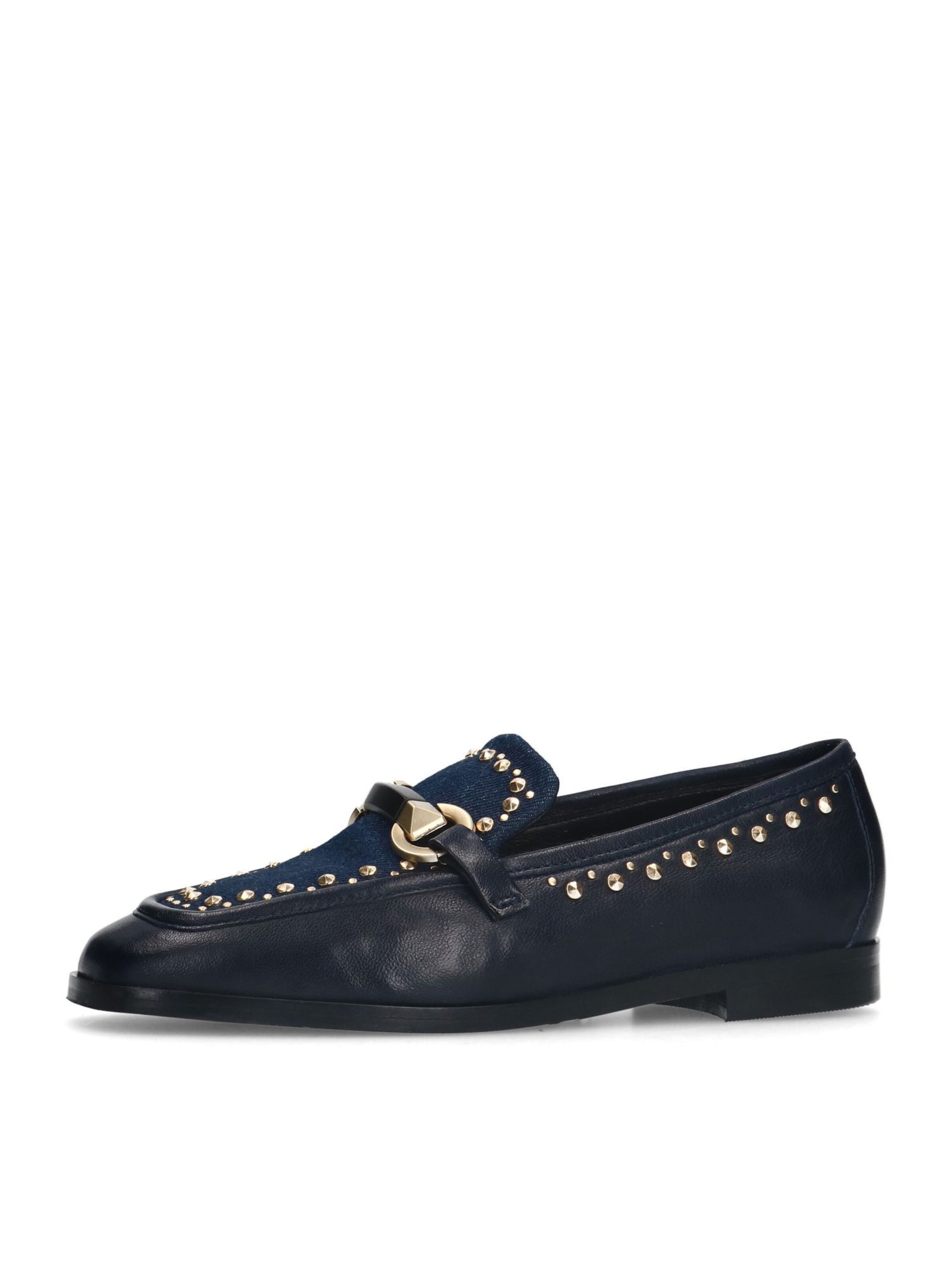 MANFIELD Classic Flats in Blue: front