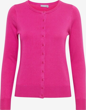 Fransa Knit Cardigan in Pink: front