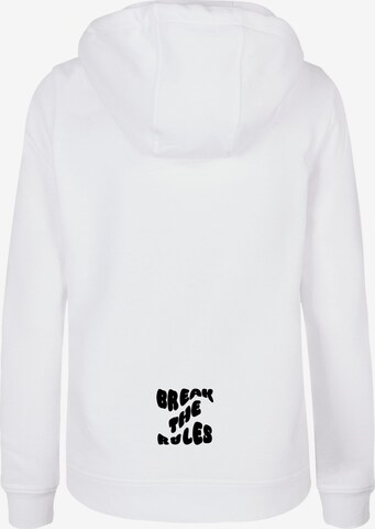 Merchcode Sweatshirt 'Break The Rules' in Wit