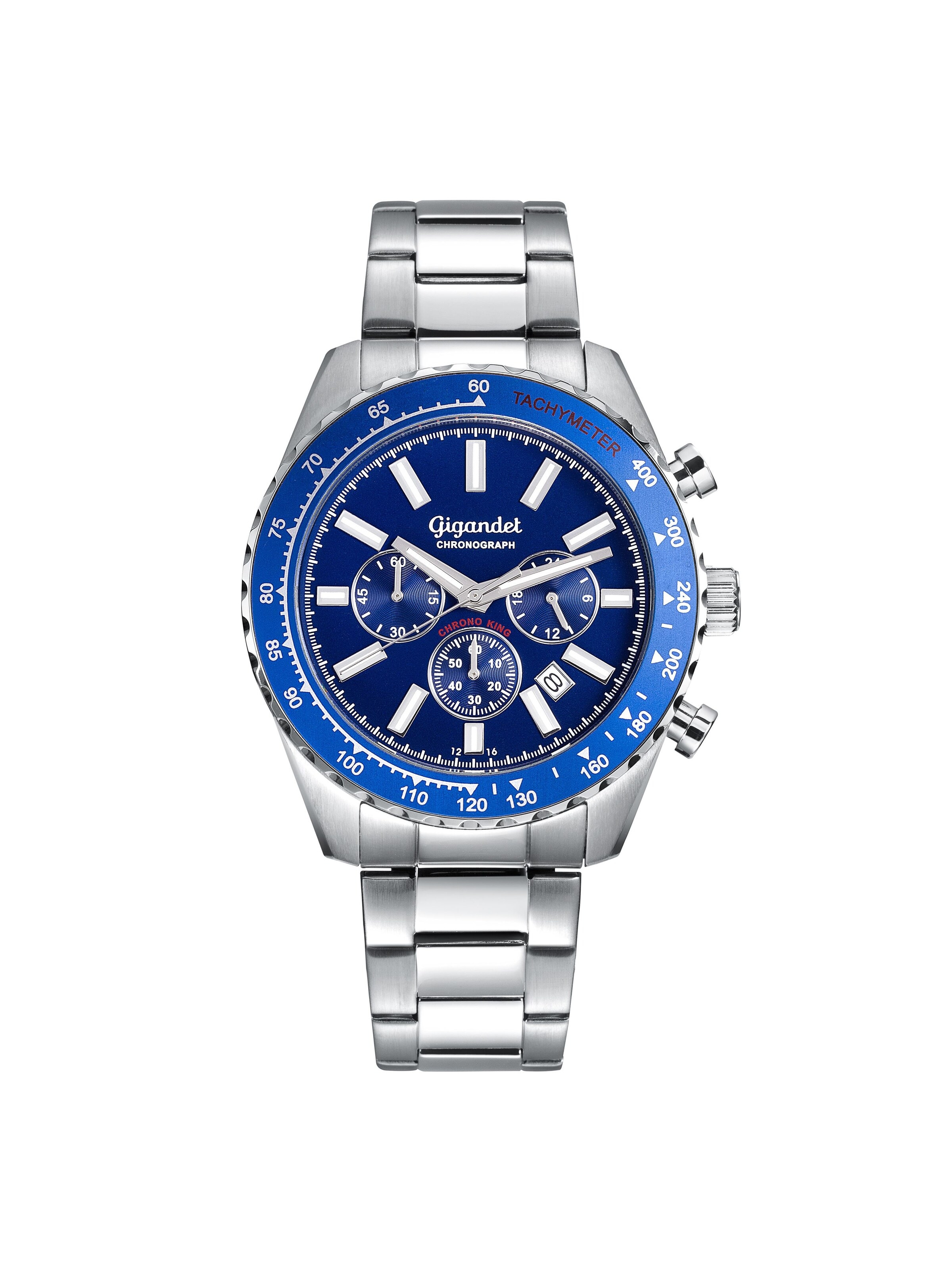Gigandet Analog Watch 'CHRONO KING' in Blue: front