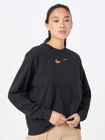 Tricou de la Nike Sportswear pe negru: față