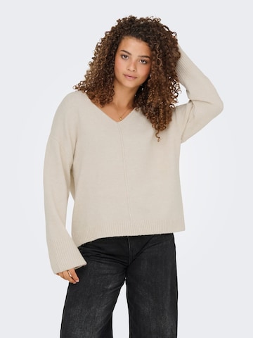 Pull-over 'ONLWHITNEY' ONLY en beige : devant