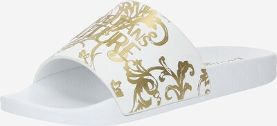 Versace Jeans Couture Pantoletter 'SHELLY' i guld / hvid, Produktvisning