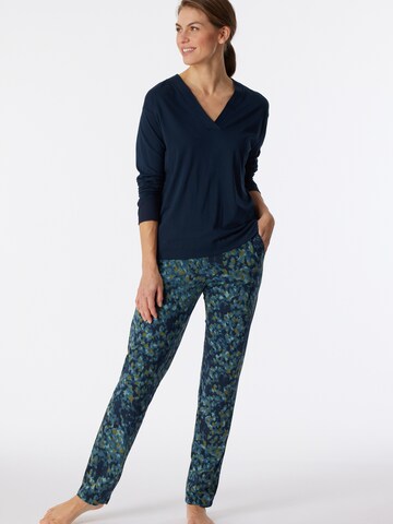 Pyjama ' Modern Nightwear ' SCHIESSER en bleu : devant