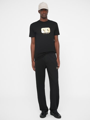 ARMANI EXCHANGE Regular Trousers in Black