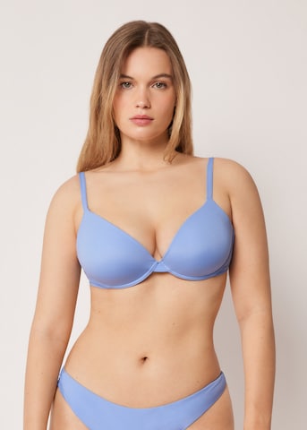 CALZEDONIA Push-up Bikini Top 'Premium Fit' in Blue