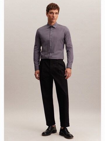 SEIDENSTICKER Slim fit Business shirt in Grey