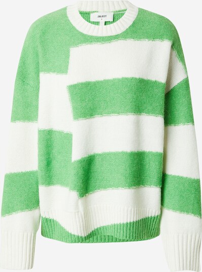 OBJECT Sweater 'CATTA' in Light green / White, Item view