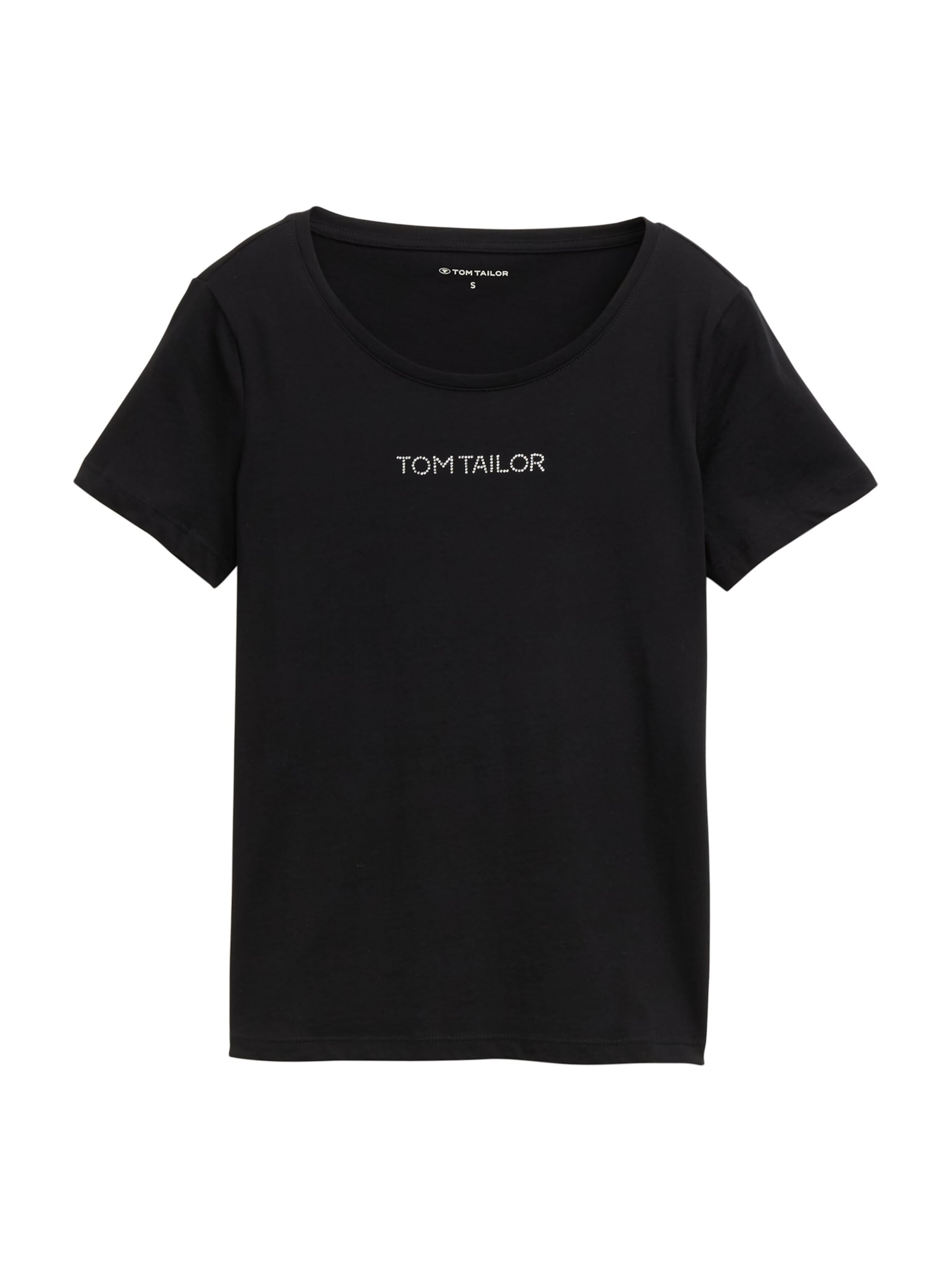 Tricou de la TOM TAILOR pe negru: față