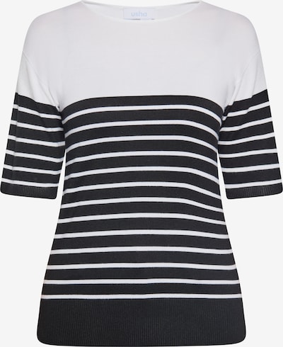 Pulover usha BLUE LABEL pe negru / alb, Vizualizare produs