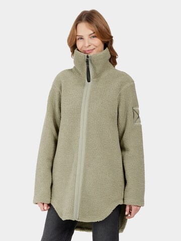 Didriksons Fleece jas 'Umi' in Groen: voorkant
