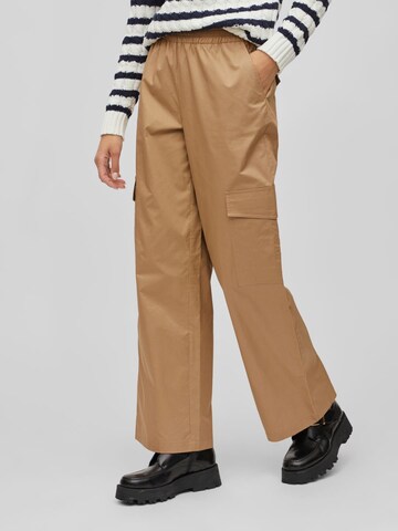 Loosefit Pantalon cargo VILA en beige : devant