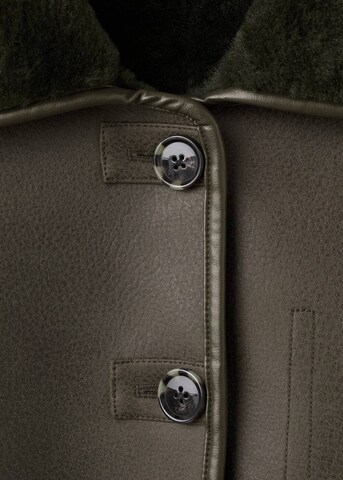 MANGO Between-Seasons Coat 'Dune' in Green