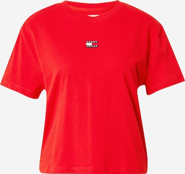 T-shirt 'Classic' Tommy Jeans en rouge : devant