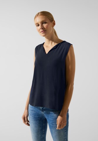 STREET ONE Blouse in Blue: front